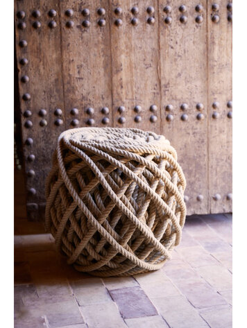 Christien Meindertsma Flax Ottoman