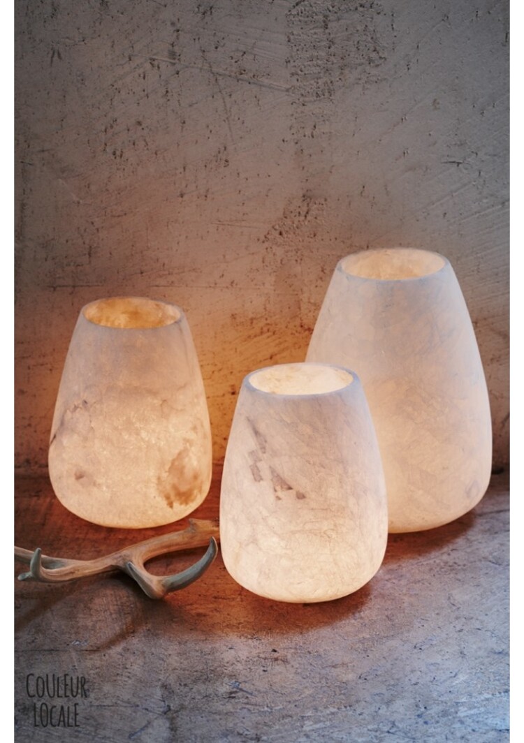 Alabast candleholder 'Arduss'