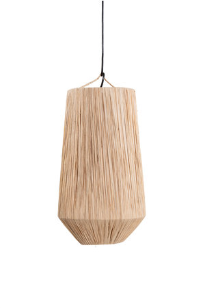 Couleur Locale Hanging light raphia 'cylinder'