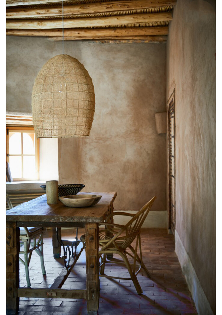 Couleur Locale Raphia suspension macramé