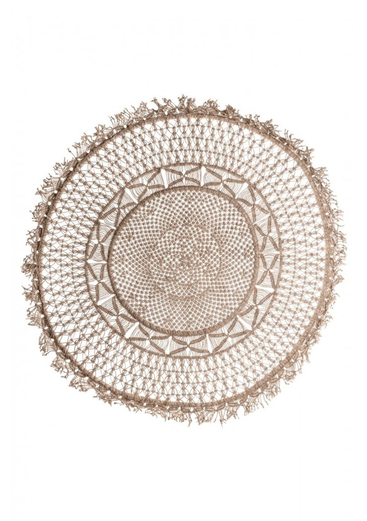 The Dharma Door Mandala jute wall hanging