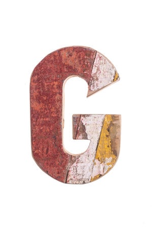 Wooden letter G