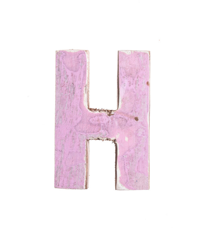 Wooden letter H