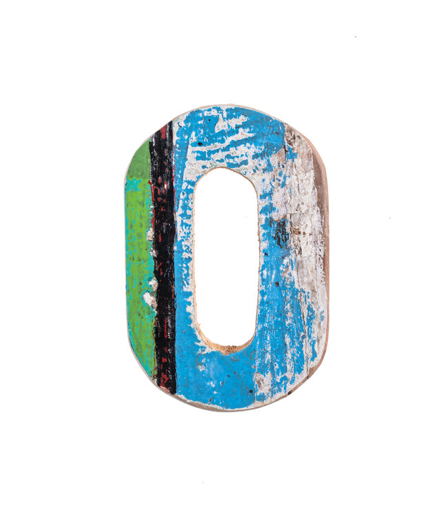 Wooden letter O