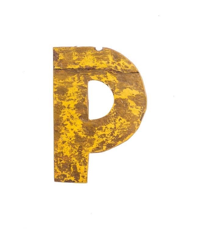 Wooden letter P