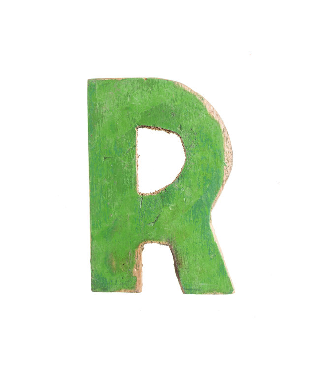 Wooden letter R