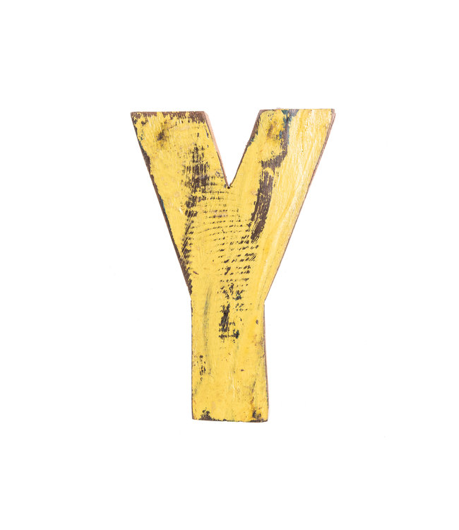 Wooden letter Y