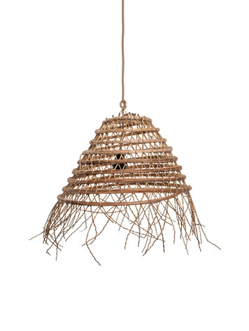 Suspension lamp date palm with frills 'half-moon'