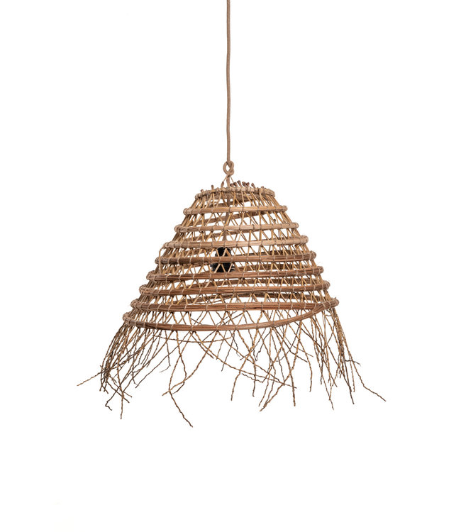 Suspension lamp date palm with frills 'half-moon'
