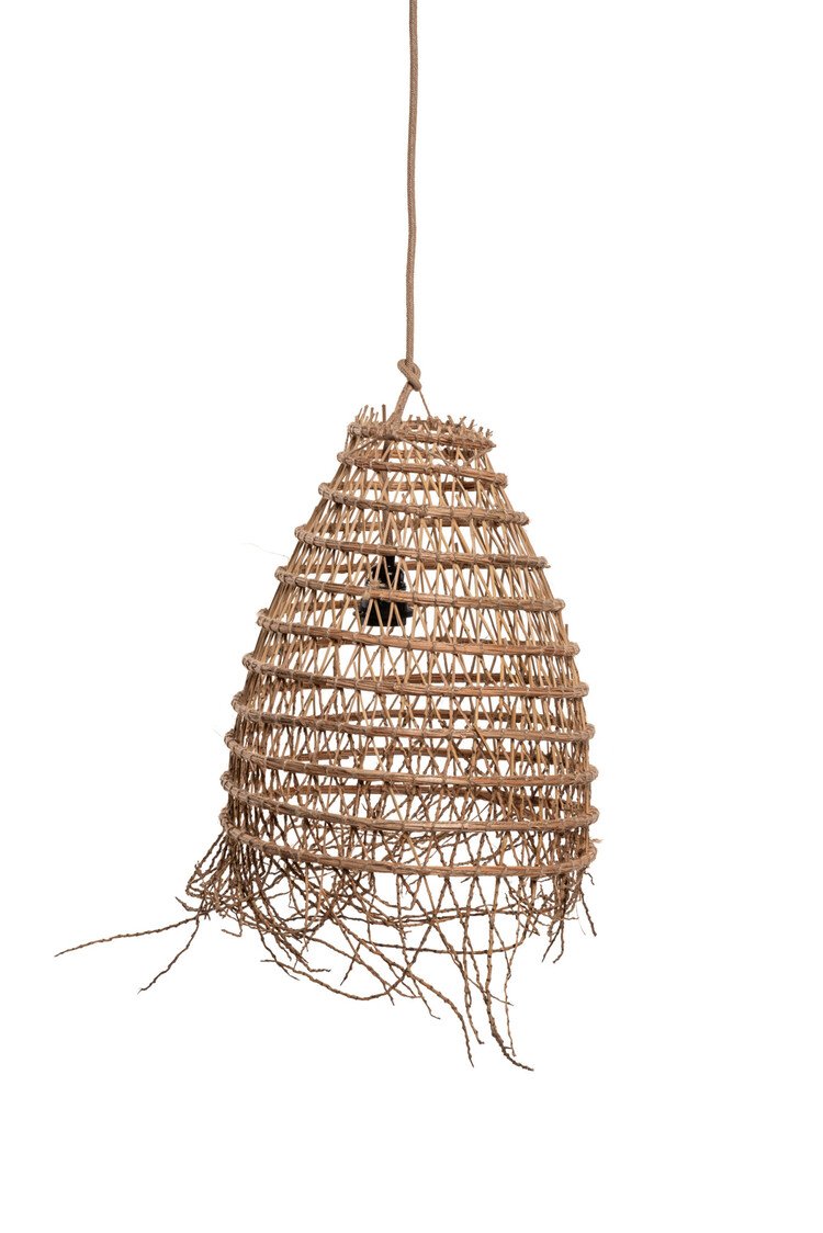 Suspension lamp date palm with frills 'clock'