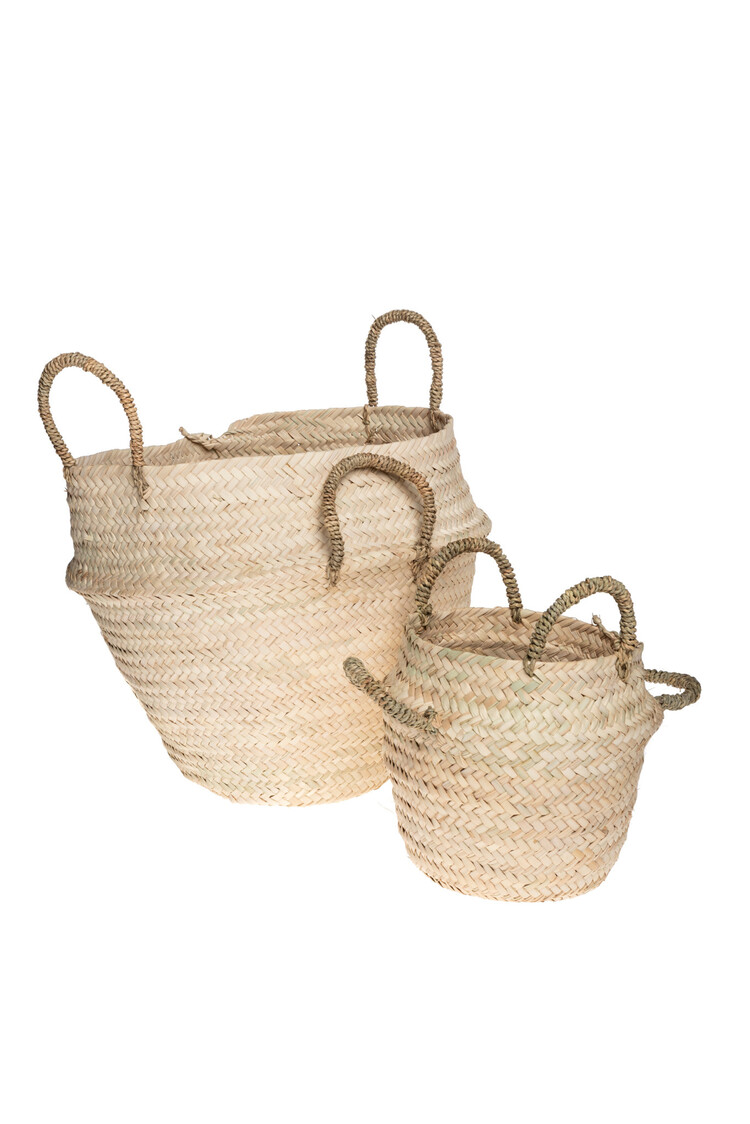 Basket palm leaves