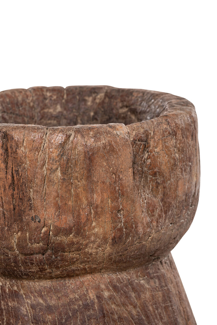 Old wooden mortar #2 - Naga