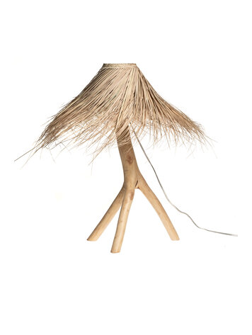 Rock The Kasbah Branche table lamp palm & olive wood - natural