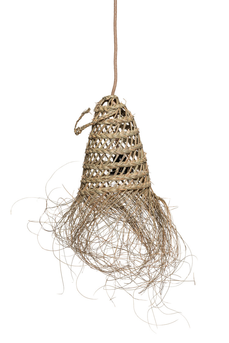 Suspension lamp sea grass with fringes