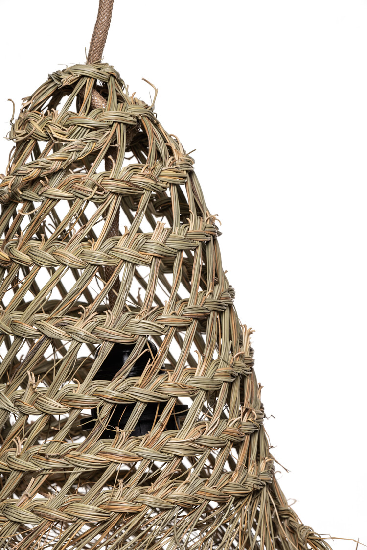 Suspension lamp sea grass with fringes