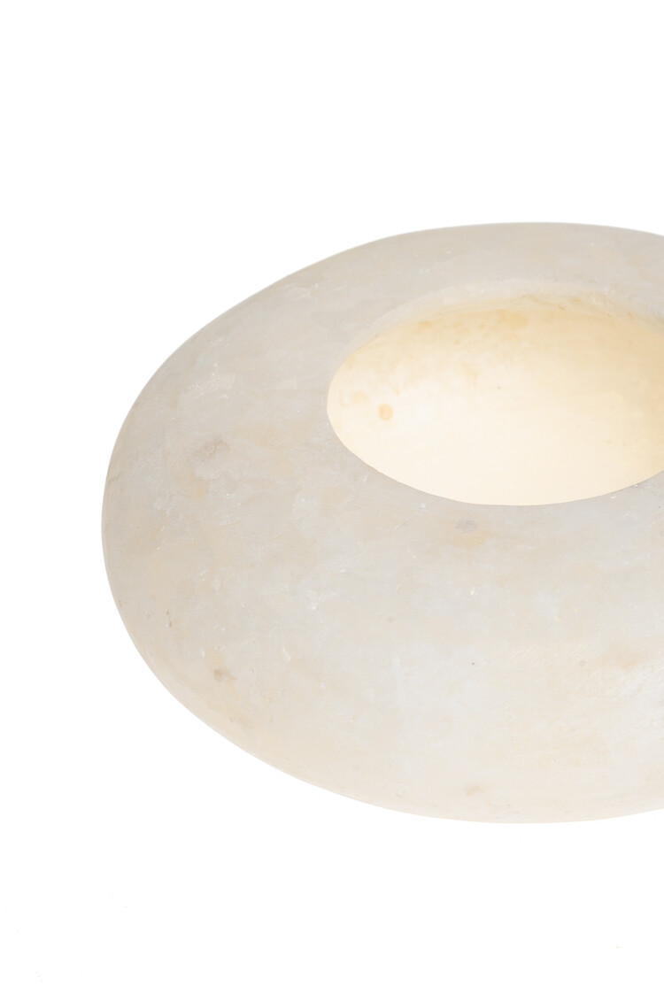 Alabast candleholder oval