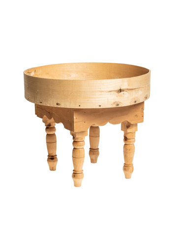 Couleur Locale Moroccan tea table with high boarder