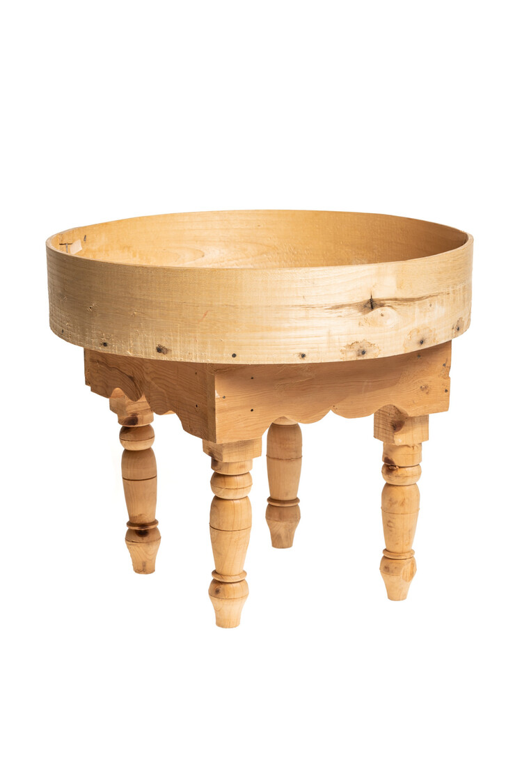 Couleur Locale Moroccan tea table with high boarder
