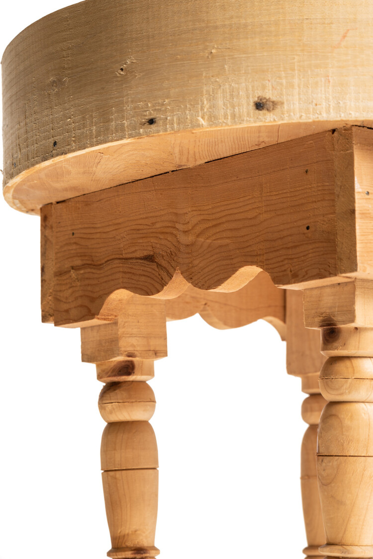 Couleur Locale Moroccan tea table with high boarder