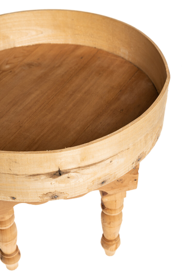 Couleur Locale Moroccan tea table with high boarder