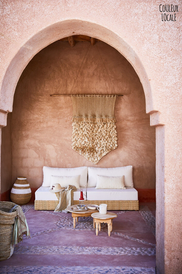 The Dharma Door Jute muurhanger met flosjes