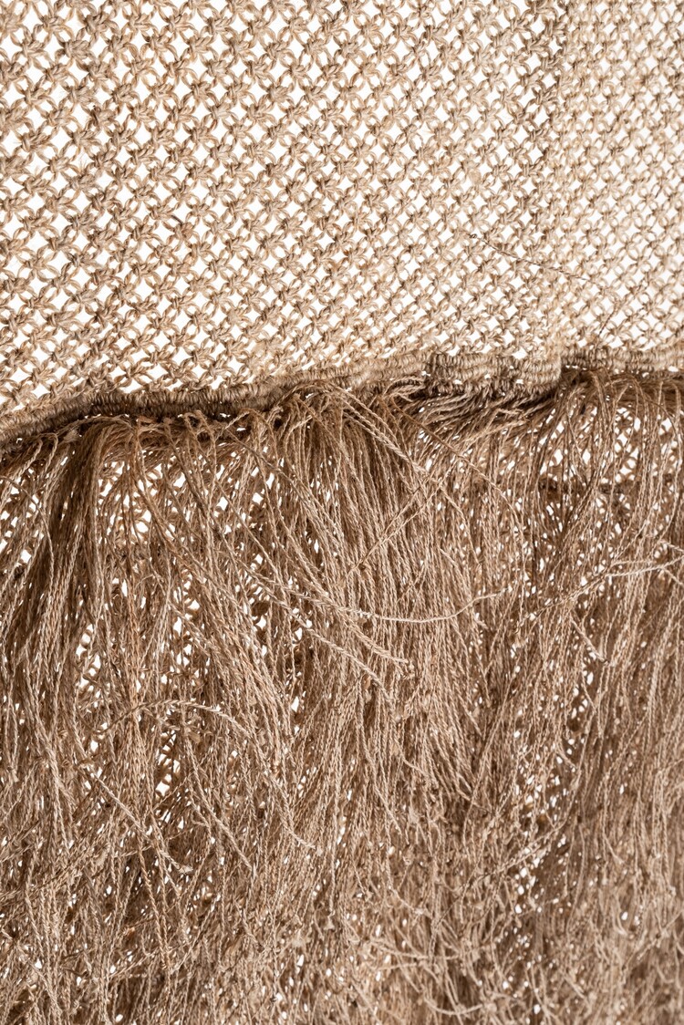 The Dharma Door Jute muurhanger met franjes