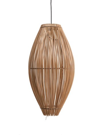 Bamboe visfuik hanglamp - naturel