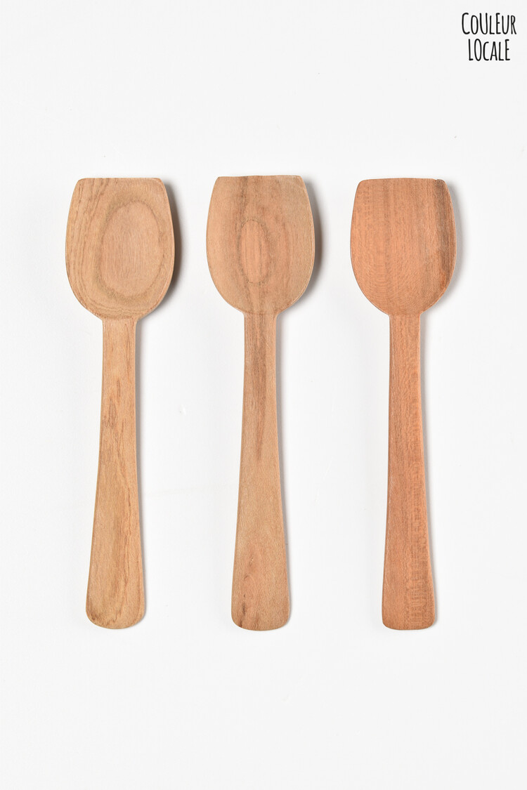 Square scoop - apricot wood