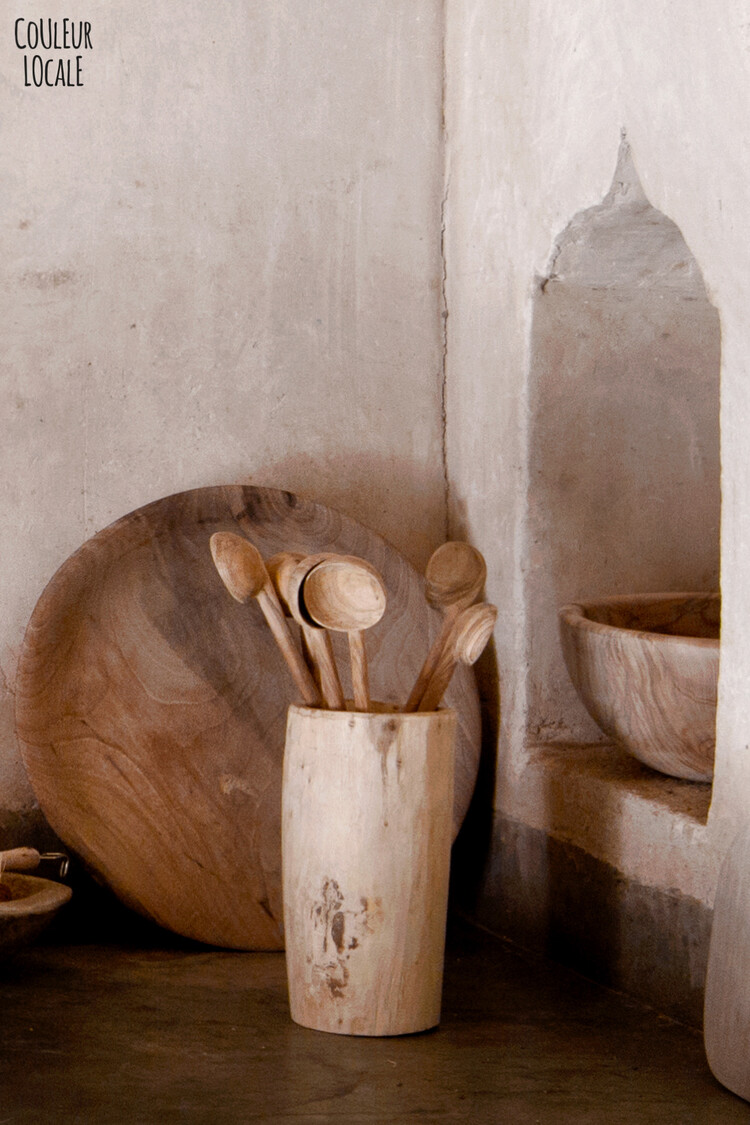Couleur Locale Traditional soup spoon - olive wood