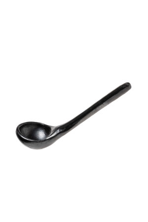 Black Pottery Spoon