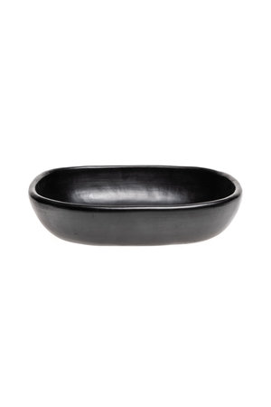 Black Pottery Rectangular serving dish