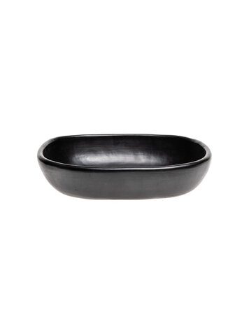 Black Pottery Rectangular serving dish