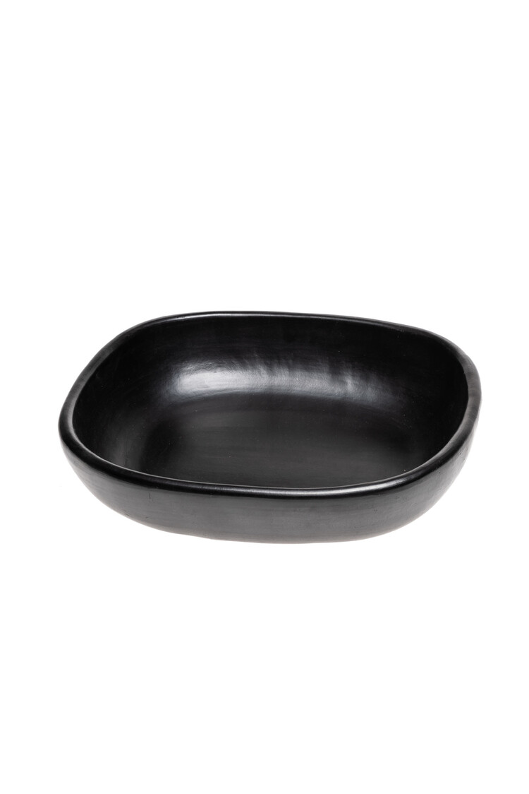 Black Pottery Rectangular serving dish
