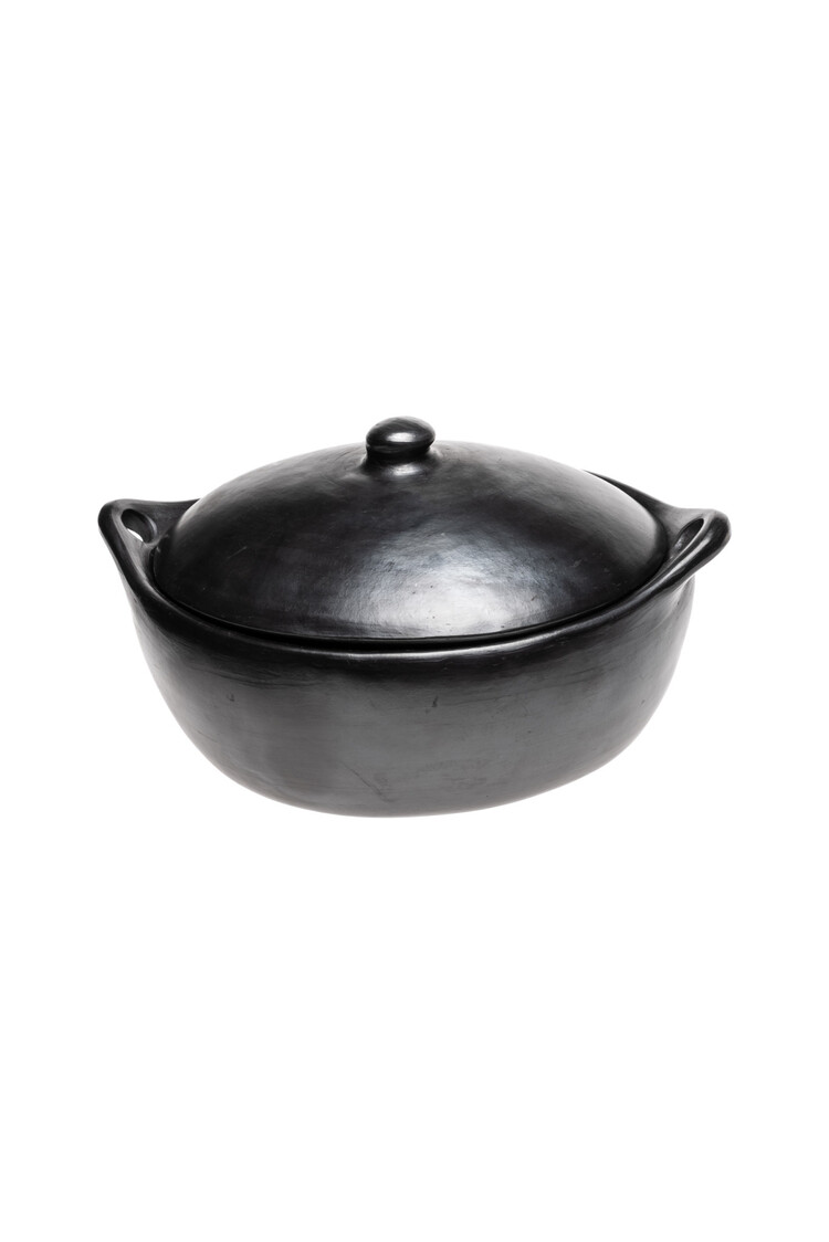 Black Pottery Ovale braadpan met deksel
