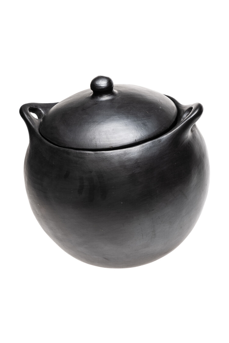 Black Pottery Kookpot met deksel
