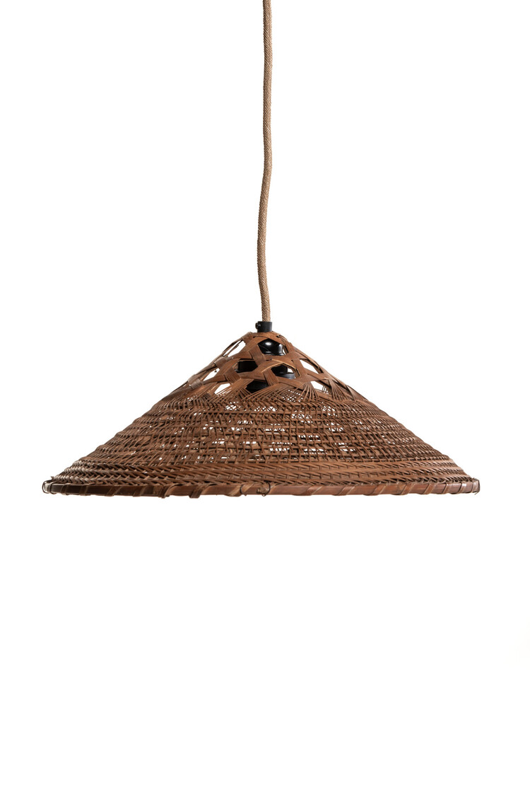 Hanglamp oud Chinees rijsthoedje