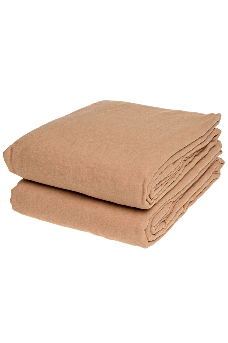Linge Particulier Duvet cover linen - moka
