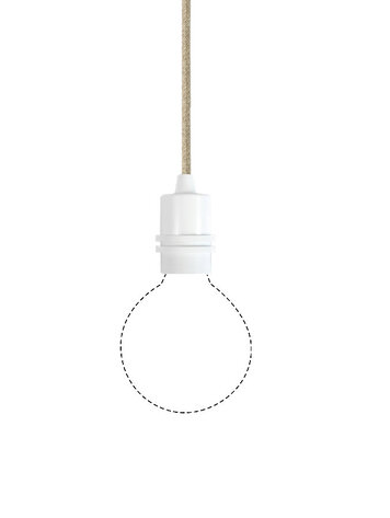 NUD collection NUD Bolt textile pendant