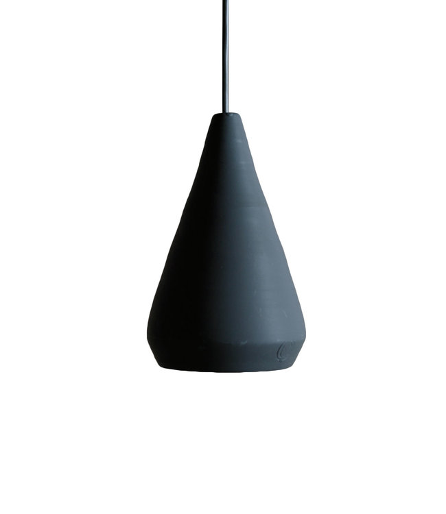 Ceramic hanging lamp - black