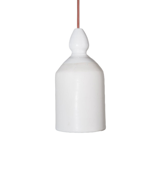 Ceramic hanging lamp - white