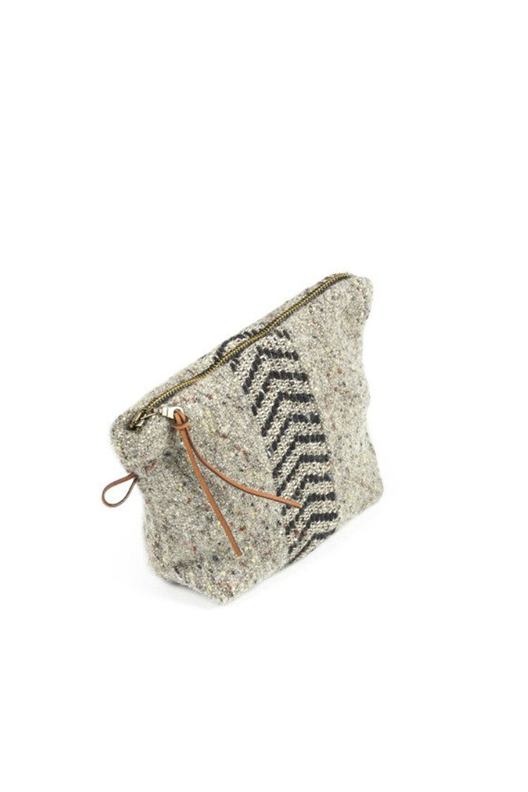 Libeco Jules pouch - black herringbone