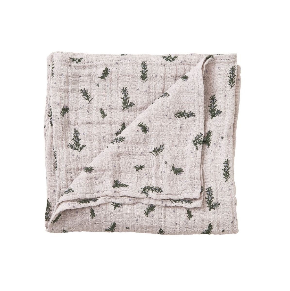 Couleur Locale Rosemary Muslin Swaddle Blanket Couleur Locale