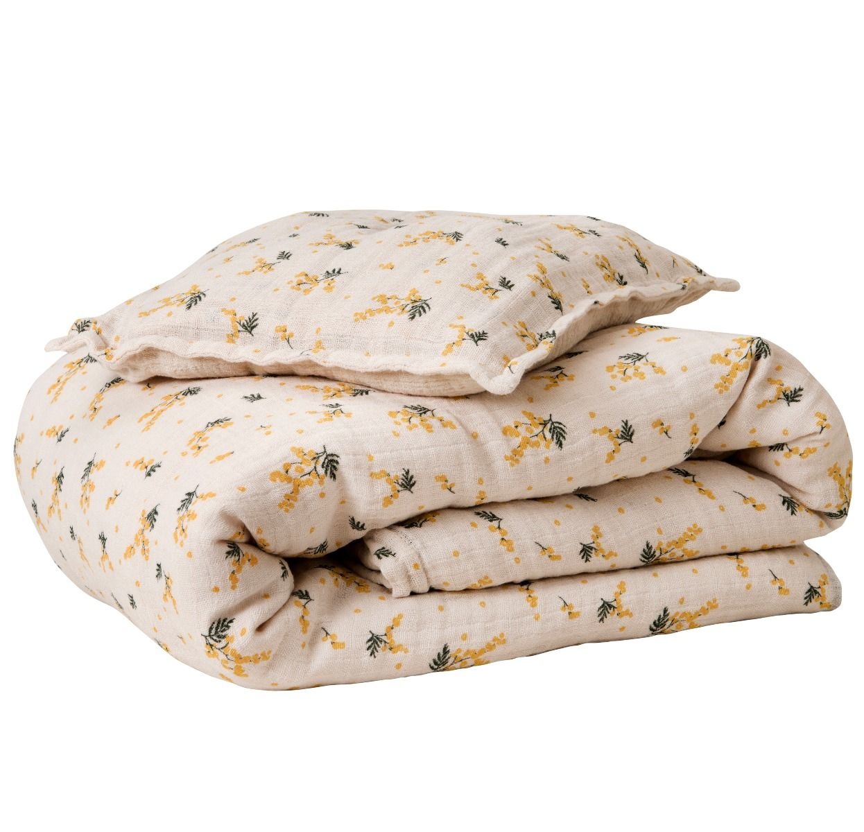 mimosa muslin swaddle blanket