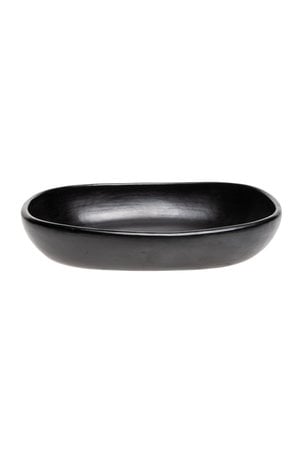 Black Pottery Vierkante serveerschaal