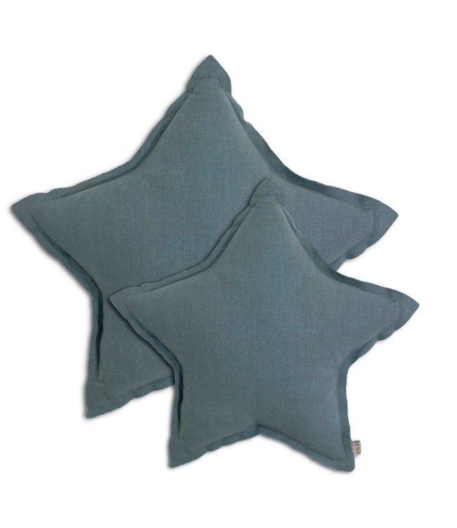 Star cushion - ice blue