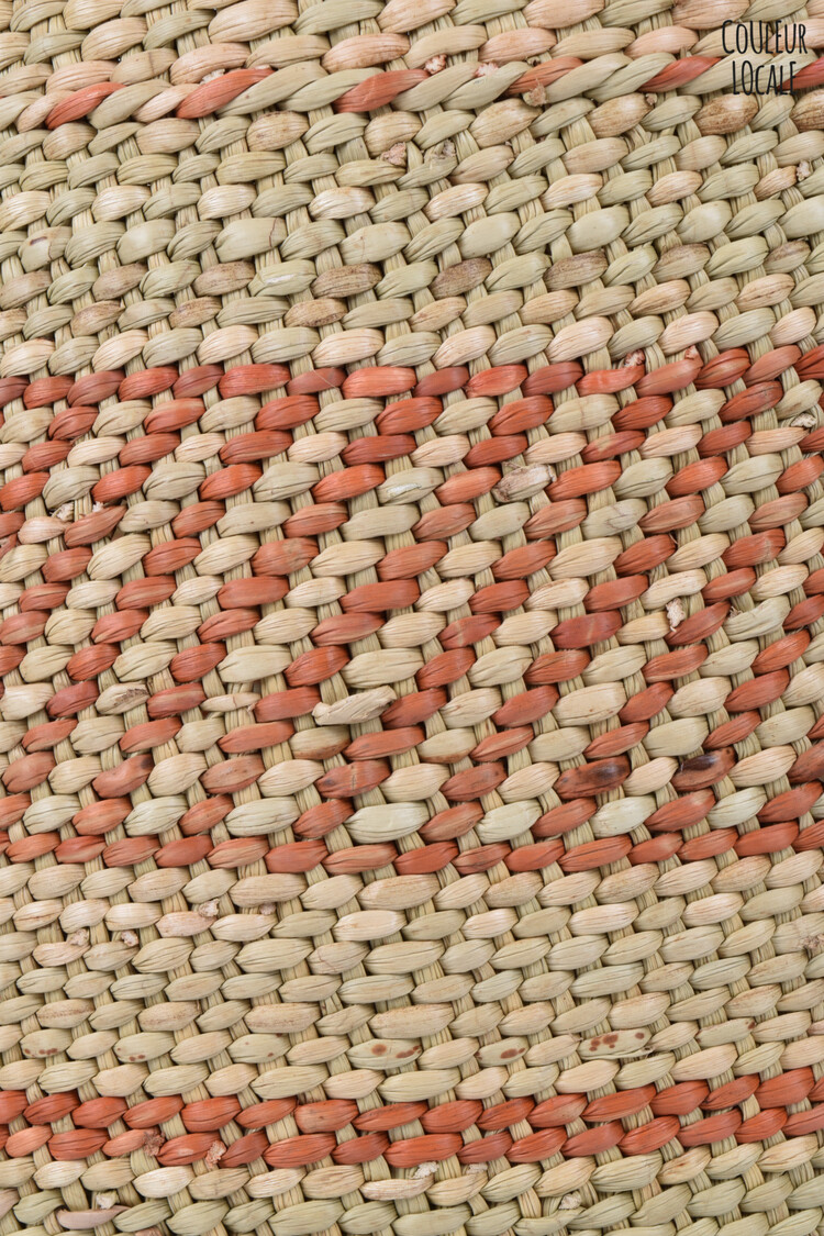 Basket Iringa Udongo - red pattern