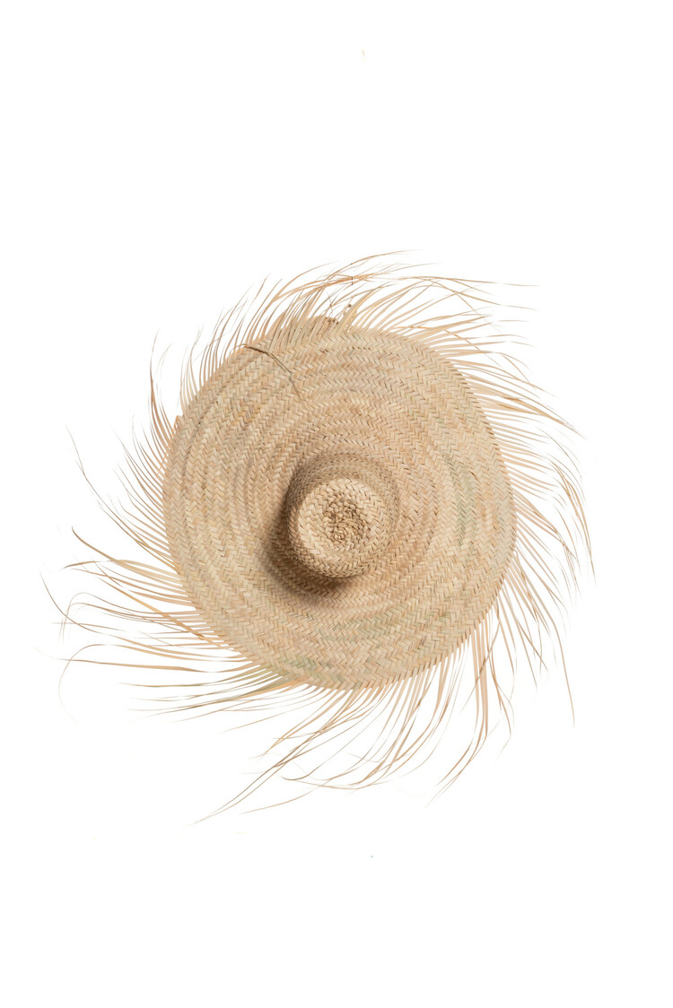 Hoed palmblad met franjes - Marokko