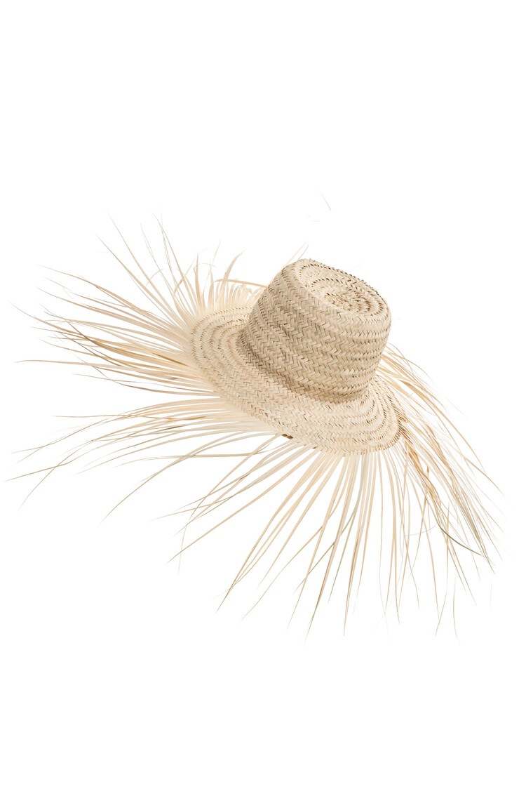 Hat palm leaves with fringes - Morocco