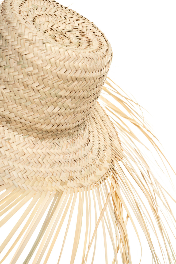 Hat palm leaves with fringes - Morocco