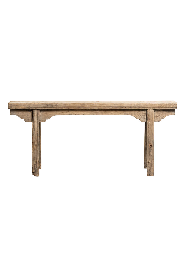 Small vintage bench, elm